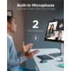 imageLenovo Essential Full HD 1080P Webcam Dual Microphone No Driver 18m USB 20 WideAngle TiltControl 360Degree Rotation Black