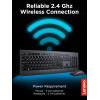 imageLenovo Essential Wireless Keyboard ampamp Mouse Combo Gen 2 24 GHz Wireless Nano USB Full Size Ambidextrous Mouse AES128 Encryption Keyboard BlackPro