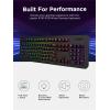 imageLenovo GY40T26478 Legion K500 RGB Mechanical Gaming Keyboard 3 ZONE Fullsize Keyboard 7 user Programmable Hot Keys 168 Million Colors 50 MillionClick Red Mechanical Keys Detachable Palm RestK310 Keyboard