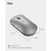 imageLenovo Go MultiDevice Wireless Mouse 24GHz Nano USBC Receiver Bluetooth Adjustable DPI USBC Rechargeable Battery Qi Wireless Charging Ambidextrous GY51C21211 GreyBluetooth Silent Mouse