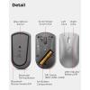 imageLenovo Go MultiDevice Wireless Mouse 24GHz Nano USBC Receiver Bluetooth Adjustable DPI USBC Rechargeable Battery Qi Wireless Charging Ambidextrous GY51C21211 GreyBluetooth Silent Mouse