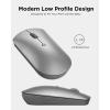 imageLenovo Go MultiDevice Wireless Mouse 24GHz Nano USBC Receiver Bluetooth Adjustable DPI USBC Rechargeable Battery Qi Wireless Charging Ambidextrous GY51C21211 GreyBluetooth Silent Mouse