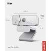 imageLenovo HD 1080p Webcam LC50  Monitor Camera with 90 Wide Angle Dual Microphones ampamp Smart Video Capture  Magnetic Desktop Cam w Privacy Shutter ampamp Light for Virtual Class Meetings ampamp ConferencesCloud Grey