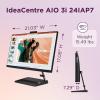 imageLenovo IdeaCentre AIO 3i AllinOne Desktop Computer Intel Core i31215U 238quot FHD 250nits Intel UHD Graphics 8GB DDR4 512GB SSD Wireless Keyboard ampamp Mouse Combo Windows 11 Home BlackDesktop