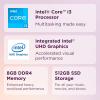 imageLenovo IdeaCentre AIO 3i AllinOne Desktop Computer Intel Core i31215U 238quot FHD 250nits Intel UHD Graphics 8GB DDR4 512GB SSD Wireless Keyboard ampamp Mouse Combo Windows 11 Home BlackDesktop