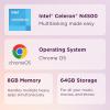 imageLenovo IdeaPad 3i Chromebook 156 FHD Display Intel Celeron N4500 8GB RAM 64GB eMMC 1920x1080 px 720p Camera Chrome OS Abyss Blue8GB RAM  64GB eMMC