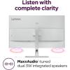 imageLenovo L27q4a Monitor  Everyday Monitor  27quot QHD IPS Display  100Hz Refresh Rate  MaxxAudio Tuned Speakers  VESA MediaSync  1ms MPRT  Cloud Grey  Tilt Stand27 QHD Monitor