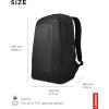 imageLenovo Legion Active 17inch Gaming Backpack  Black  Laptop Compartment  Durable ampamp Water Resistant  Water Bottle PocketArmored