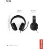 imageLenovo Legion H300 Stereo Gaming Headset NoiseCancelling Mic Memory Foam ampamp PU Leather Earcups Stainless Steel Headband PC PS4 Xbox One Nintendo Switch Mac GXD0T69863 BlackH210