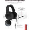 imageLenovo Legion H300 Stereo Gaming Headset NoiseCancelling Mic Memory Foam ampamp PU Leather Earcups Stainless Steel Headband PC PS4 Xbox One Nintendo Switch Mac GXD0T69863 BlackH210