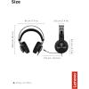 imageLenovo Legion H300 Stereo Gaming Headset NoiseCancelling Mic Memory Foam ampamp PU Leather Earcups Stainless Steel Headband PC PS4 Xbox One Nintendo Switch Mac GXD0T69863 BlackH500