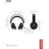 imageLenovo Legion H300 Stereo Gaming Headset NoiseCancelling Mic Memory Foam ampamp PU Leather Earcups Stainless Steel Headband PC PS4 Xbox One Nintendo Switch Mac GXD0T69863 BlackH300