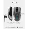 imageLenovo Legion M600s RGB Wireless Gaming Mouse  19000 DPI 6 Programmable Buttons 70 Hours Battery Life TriMode Connectivity 24 GHz Bluetooth Wired Iron GreyIron Grey