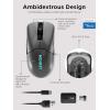 imageLenovo Legion M600s RGB Wireless Gaming Mouse  19000 DPI 6 Programmable Buttons 70 Hours Battery Life TriMode Connectivity 24 GHz Bluetooth Wired Iron GreyIron Grey