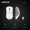 imageLenovo Legion M600s RGB Wireless Gaming Mouse  19000 DPI 6 Programmable Buttons 70 Hours Battery Life TriMode Connectivity 24 GHz Bluetooth Wired Iron GreyStingray