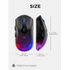 imageLenovo Legion M600s RGB Wireless Gaming Mouse  19000 DPI 6 Programmable Buttons 70 Hours Battery Life TriMode Connectivity 24 GHz Bluetooth Wired Iron GreyTranslucent
