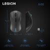 imageLenovo Legion M600s RGB Wireless Gaming Mouse  19000 DPI 6 Programmable Buttons 70 Hours Battery Life TriMode Connectivity 24 GHz Bluetooth Wired Iron GreyIron Grey