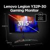 imageLenovo Legion Y32p30 Gaming Monitor 315 4K Display 144Hz 02ms Response AMD FreeSync Premium HDR400 KVM USBC LiftTiltSwivel Stand HDMI 21 and DisplayPort 14 Raven Black32 4K 144Hz USBC KVM