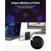 imageLenovo USBC Slim Travel Dock 8 Ports Up to 65W PD Pass Through Integrated USBC Cable 4K Display Support BlackGaN Charging Dock