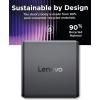 imageLenovo USBC Slim Travel Dock 8 Ports Up to 65W PD Pass Through Integrated USBC Cable 4K Display Support BlackGaN Charging Dock