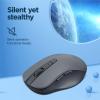 imageLenovo WL310 Bluetooth Silent Mouse Ergonomic Adjustable DPI Silent Clicks Bluetooth 50 Portable for Windows Mac and Chromebook Grey