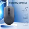 imageLenovo WL310 Bluetooth Silent Mouse Ergonomic Adjustable DPI Silent Clicks Bluetooth 50 Portable for Windows Mac and Chromebook Grey