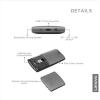 imageLenovo Yoga Pro Mouse Bluetooth USBC Rechargable Dual Mode Bluetooth 6 Button Right Handed Design Ergonomic Design Programmable Buttons 2Way Metal Scroll Wheel Tidal TealIron Grey