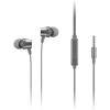 imageLenovo  300 Wired inEar USBC Headphones  inLine Microphone  USBC Connectivity  Play ampamp Pause Button  3 Sizes Silicone Ear Tips Included GreyGrey