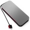 imageLenovo Go USBC Laptop Power Bank 20000 mAh  65W  USBC and USBA Ports  Fast Charging Portable Power Station with Integrated Cable  Model PBLG2W  Storm GreyPower Bank 20000 mAh