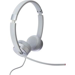 imageLenovo 100 Stereo Analog Headset 35mm 180 Boom Microphone MemoryFoam Earcups GXD1B60597 Cloud Grey