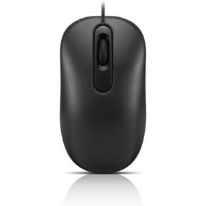 imageLenovo 300 USB Wired Computer Mouse  Full Size Optical Ambidextrous Mouse with 1600 DPI Reliable USBA Wired Connection Easy 3Button Navigation  Long Lasting Durable Basic Mouse BlackBlack 100