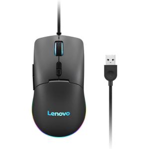 imageLenovo 300 USB Wired Computer Mouse  Full Size Optical Ambidextrous Mouse with 1600 DPI Reliable USBA Wired Connection Easy 3Button Navigation  Long Lasting Durable Basic Mouse BlackBlack M210 RGB