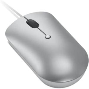 imageLenovo 540 USBC Wired Connection Computer Mouse for PC Laptop Computer with Windows or Chrome OS  Ambidextrous Design  4 Button  Compact Size Storm GreyCloud Grey