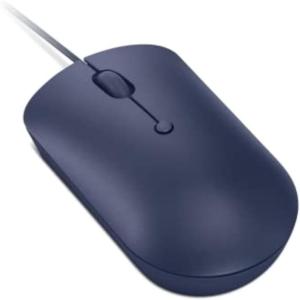 imageLenovo 540 USBC Wired Connection Computer Mouse for PC Laptop Computer with Windows or Chrome OS  Ambidextrous Design  4 Button  Compact Size Storm GreyAbyss Blue