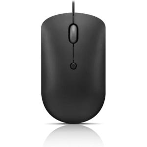 imageLenovo 540 USBC Wired Connection Computer Mouse for PC Laptop Computer with Windows or Chrome OS  Ambidextrous Design  4 Button  Compact Size Storm GreyBlack