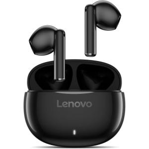 imageLenovo E310 True Wireless Stereo Earbuds Bluetooth 53 ENC NoiseCancelling Earbuds with 13mm Speaker TypeC Charging 20h Battery Life for Music Calls Comfortable Fit Wireless Earbuds  BlackBlack