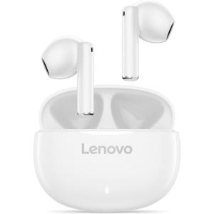 imageLenovo E310 True Wireless Stereo Earbuds Bluetooth 53 ENC NoiseCancelling Earbuds with 13mm Speaker TypeC Charging 20h Battery Life for Music Calls Comfortable Fit Wireless Earbuds  BlackWhite