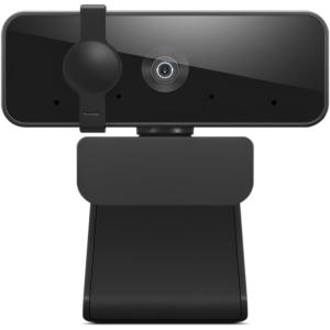 imageLenovo Essential Full HD 1080P Webcam Dual Microphone No Driver 18m USB 20 WideAngle TiltControl 360Degree Rotation Black