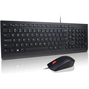 imageLenovo Essential Wireless Keyboard ampamp Mouse Combo Gen 2 24 GHz Wireless Nano USB Full Size Ambidextrous Mouse AES128 Encryption Keyboard BlackOriginal