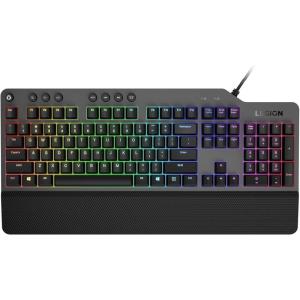 imageLenovo GY40T26478 Legion K500 RGB Mechanical Gaming Keyboard 3 ZONE Fullsize Keyboard 7 user Programmable Hot Keys 168 Million Colors 50 MillionClick Red Mechanical Keys Detachable Palm RestK500 Keyboard