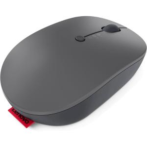 imageLenovo Go MultiDevice Wireless Mouse 24GHz Nano USBC Receiver Bluetooth Adjustable DPI USBC Rechargeable Battery Qi Wireless Charging Ambidextrous GY51C21211 GreyMultiDevice