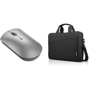 imageLenovo Go MultiDevice Wireless Mouse 24GHz Nano USBC Receiver Bluetooth Adjustable DPI USBC Rechargeable Battery Qi Wireless Charging Ambidextrous GY51C21211 GreySilent