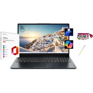 imageLenovo IdeaPad 3i Chromebook 156 FHD Display Intel Celeron N4500 8GB RAM 64GB eMMC 1920x1080 px 720p Camera Chrome OS Abyss Blue8GB RAM  256GB SSD