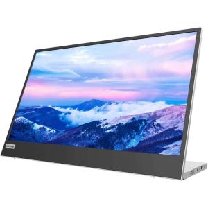 imageLenovo L15 Portable Monitor 156 Display Full HD Resolution IPS Panel 250 nits Brightness 60Hz Refresh Rate USBC Ports HeightAdjustable Stand FlickerFree Technology GreyPortable Monitor