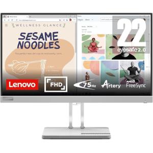 imageLenovo L27h4A Monitor 238quot QHD IPS Panel Display 100Hz HDR10 USBC Waves MaxxAudio 1ms MPRT Cloud Grey NearEdgeless Design22 FHD 75Hz