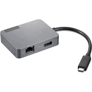 imageLenovo USBC 4in1 Travel Hub Gen2 Multiport Adapter for HDMI VGA USB 31 RJ45 Compatible with USB TypeC Laptops GX91A34575