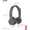 imageLenovo Go Wired ANC Headset  USBC Headphones  Active Noise Cancelling  Rotatable Boom Mic  Certified for Microsoft Teams Iron Grey Large