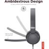 imageLenovo Go Wired ANC Headset  USBC Headphones  Active Noise Cancelling  Rotatable Boom Mic  Certified for Microsoft Teams Iron Grey Large
